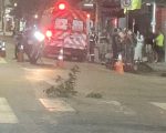 Colisão entre motos é registrada na Rua Goiás, no Centro de Divinópolis