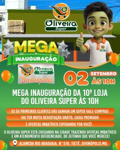 Super inaugura&ccedil;&atilde;o do Oliveira Supermercados em Divin&oacute;polis