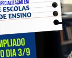 Ampliado até 3/9 o prazo de inscrição para especialização em Gestão da Escola Pública de Ensino Médio