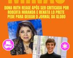 Após troca de farpas D. Ruth promete processar Roberta Miranda