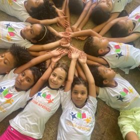 Alunos das escola Jovem aprendiz