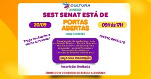 SEST SENAT convida para o &ldquo;Portas Abertas&rdquo; neste s&aacute;bado