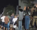 Araújos: Briga generalizada tem empurrões e 'muletadas'; veja vídeo