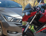 Itaúna: Motociclista fica ferido em colisão com carro na MG-050, na entrada do bairro Santanense