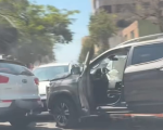 VÍDEO: Batida entre três carros é registrada em Divinópolis