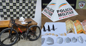 Foragido da Justi&ccedil;a &eacute; preso com drogas e bicicleta, em Arcos
