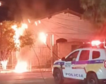 Princípio de incêndio danifica fiação e derruba cabos em Lagoa da Prata