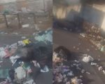 Morador denuncia lixo em porta de hospital em Divinópolis: 'Pouca vergonha'