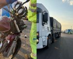 Motociclista morre após acidente com caminhão na BR-262, em Bom Despacho