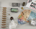 Cláudio: Homem é preso com munições, dólares e drogas