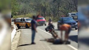 Motociclista fica gravemente ferido em acidente na BR-494, em Divin&oacute;polis