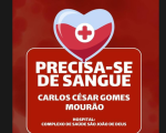 Divinópolis: Carlos César Gomes Mourão precisa de doação de sangue