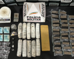 Pará de Minas: PM apreende grande quantidade de drogas e mais de R$ 7 mil