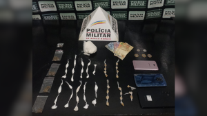 PM prende suspeitos de tr&aacute;fico em Par&aacute; de Minas