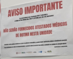UPA Divinópolis informa que não serão fornecidos mais atestados médicos de rotina