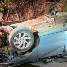 Motorista morre ao capotar carro entre Perdigão e Nova Serrana