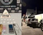 Trio é preso com drogas e caminhonete roubada no Quintino, em Divinópolis