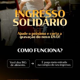 Eduardo Costa e Print Eventos promovem ação solidária na gravação de DVD