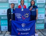 Mayra Simões, nadadora do Estrela, conquista dois ouros e uma prata no Torneio Sudeste de Natação