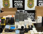 Polícia Civil apreende mais de 60 celulares em ação contra crimes patrimoniais na Região Metropolitana de Belo Horizonte