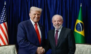 Bolsa bate recorde e d&oacute;lar cai ap&oacute;s reuni&atilde;o entre Lula e Trump