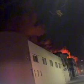 Galpão de fábrica de calçados pega fogo em Nova Serrana
