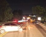 Batida de frente entre carros deixa dois idosos feridos na MG-050, em Itaúna