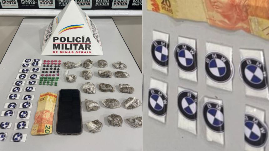 Menores que faziam 'delivery' de drogas com logo da BMW são detidos em Nova Serrana