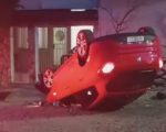 Motorista bêbada e sem CNH capota carro no Bom Pastor, em Divinópolis