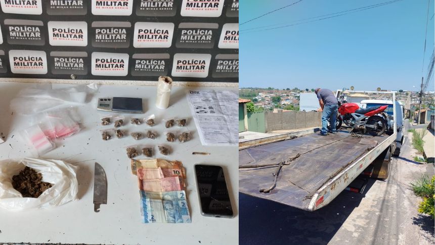 PM apreende drogas em casa abandonada no bairro Paraíso, em Divinópolis
