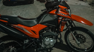 Moto roubada &eacute; recuperada pela Guarda Municipal em Nova Serrana