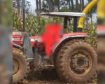 PM prende acusados de furto de trator em zona rural de Cláudio