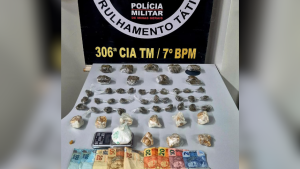 Pol&iacute;cia Militar apreende menor infrator por tr&aacute;fico de drogas em Lagoa da Prata