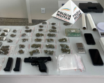 PM apreende grande quantidade de drogas em Lagoa da Prata