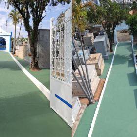 Prefeitura de Cajuru intensifica limpeza de cemitérios para as celebrações do Dia de Finados