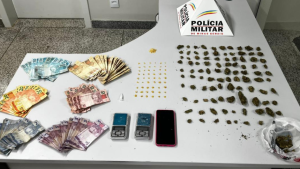 PM apreende menor com drogas e mais de R$ 2 mil durante patrulhamento em Lagoa da Prata