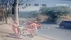 VÍDEO: Gari é atingido por carro enquanto trabalhava na Pampulha, em BH