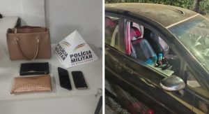 Homens são presos após quebrarem vidro de carro e furtarem pertences de advogada no Buritis, em BH
