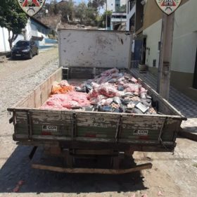 Fiscalização apreende uma tonelada e meia de carne em Divinópolis
