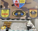 Nova Serrana: PM prende 3 com drogas e submetralhadora artesanal