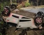 Motorista de app briga com passageira e joga carro de viaduto na Grande BH