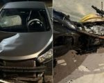 VÍDEO: moto bate de frente em carro, explode e deixa motociclista em estado grave