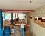 Lohanna acompanha obras do Restaurante Universitário da UEMG, que seguem a todo vapor