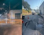 Vídeo: Vazamento de água causa transtornos na av. Autorama, em Divinópolis