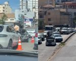 Acidente entre três veículos complica trânsito na ponte do Porto Velho, em Divinópolis