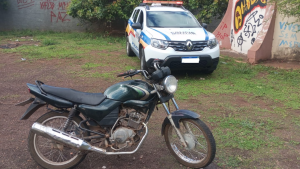 PM recupera moto roubada em Pirangui
