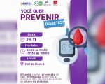 UFSJ promove ação de prevenção a diabetes nesta terça (25) em Divinópolis