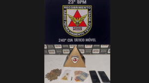 Homem com passagens por extors&atilde;o e desobedi&ecirc;ncia &eacute; preso com drogas em Divin&oacute;polis