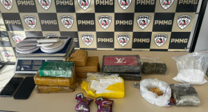 PM apreende grande quantidade de drogas em Lagoa da Prata