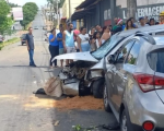 Batida entre carros em Pará de Minas deixa homem ferido